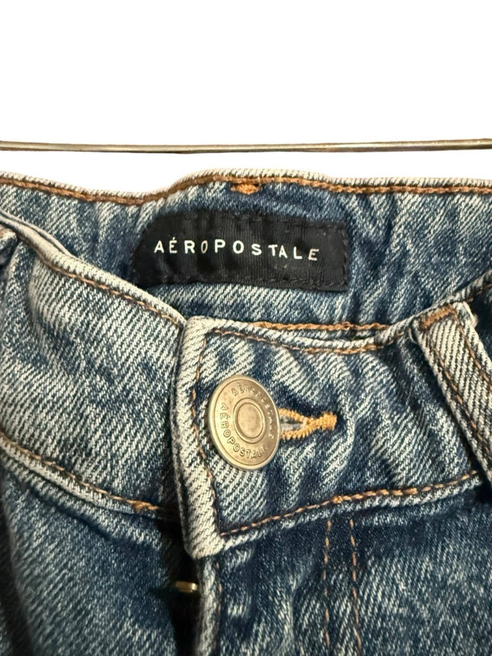 🔻Aéropostale Mid Rise Ankle Straight Jeans Size 12R Medium Wash - Picture 5 of 10